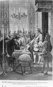 In 1747 the Companions are told the pretender Charles-Edward Stuart 1720-1788 established a Chapter of the Rose Cross in Arras