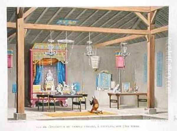 View of the interior of the Chinese Temple at Kupang on the Island of Timor - view 1