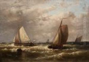 Ships On Open Water by Abraham Hulk Jun.