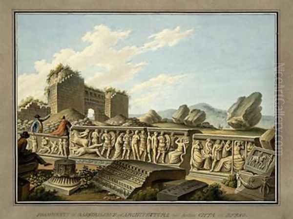 Roman remains at Ephesus 1797 - view 1