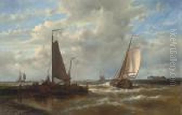 A Dutch Hoy Putting Out To Sea - view 1