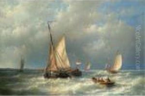 Stormy Sea With Ships Stormy Sea With Ships