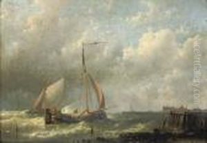 Ships Near A Jetty