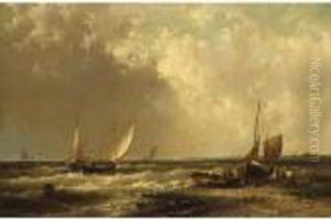 Shipping Off The Coast by Abraham Hulk Jun.