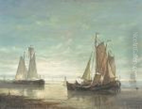 Fishing Boats In An Estuary - view 1