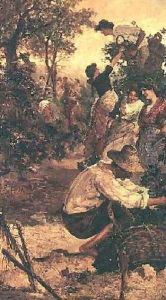The Grape Harvest 1900 by M.F. Moles