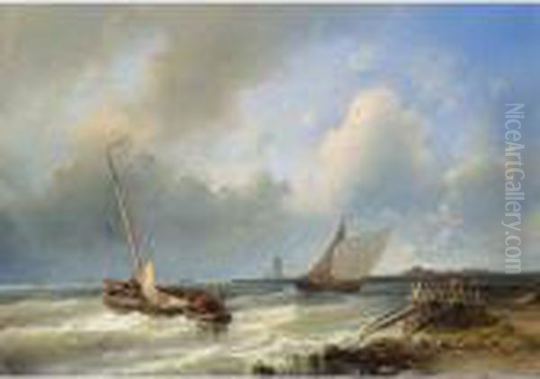 Shipping Off The Dutch Coast - view 1