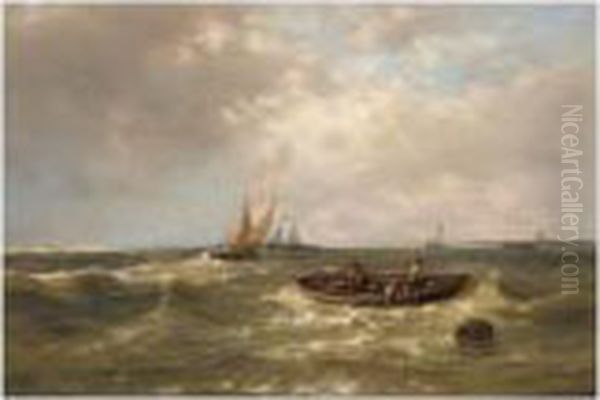 Hauling In Lobster Pots - view 1
