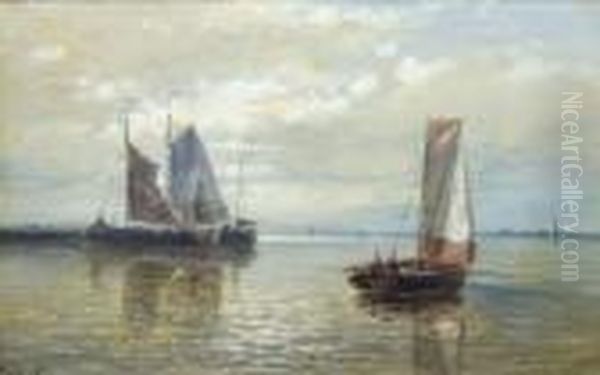 Sailing Vessels In A Calm - view 1