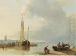 Fishermen Bringing In The Nets by Abraham Hulk Jun.