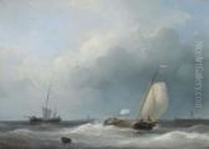 Shipping In A Stiff Breeze by Abraham Hulk Jun.