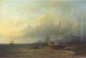 Fishermen Drawing In The Nets by Abraham Hulk Jun.
