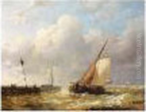 Sailingvessels In Choppy Waters - view 1