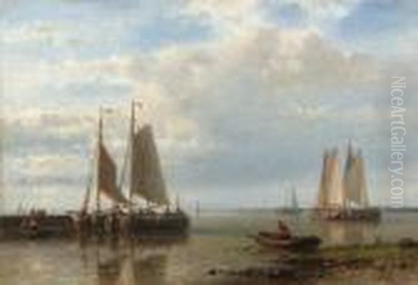 Shipping In A Calm Estuary - view 1