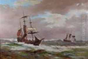 Shipping In Heavy Seas by Abraham Hulk Jun.