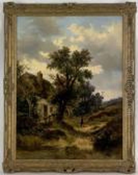Landscape With A Figure And Cottage - view 1