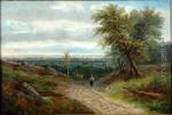 Faggot Gatherer On A Country Path - view 1