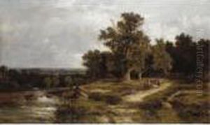 View Near Totnes, Devon by Abraham Hulk Jun.