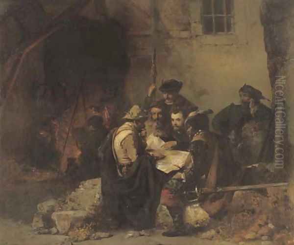 De veldheren Planning the campaign - view 1