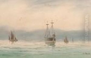 Boats In Calm Waters by Abraham Hulk Jun.