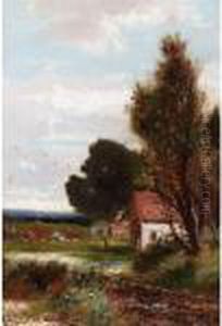 Cottage In The Woodland by Abraham Hulk Jun.