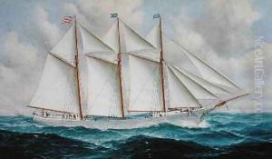 The Schooner Republic 1901 by John Henry Mohrmann