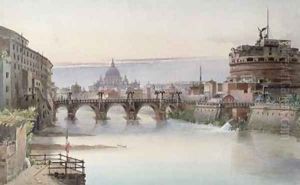 View of Rome 1860 by I. Martin