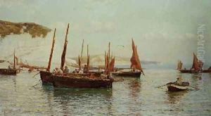 Bell Trawlers going to sea by J.J.Hamilton McCullum