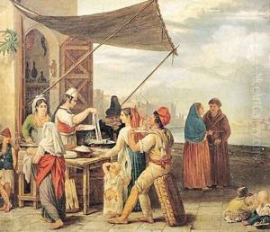 The Italian Market by Jean Mieg