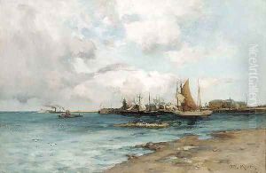A West coast fishing village by Joseph Milner