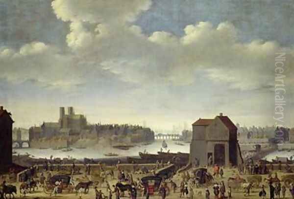 View of the Bridge and Quai de la Tournelle 1646 - view 1
