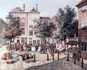 The little vegetable market in Haag by Felix Bartholdy Mendelsohn
