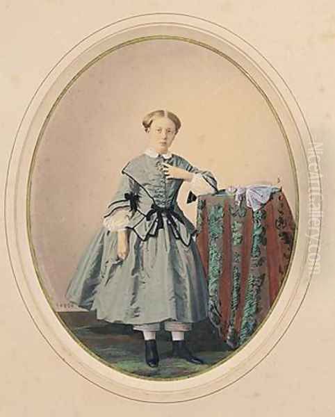 Portrait of Madeleine de Malaret one of the Petites Filles Modeles of the Countess de Segur - view 1