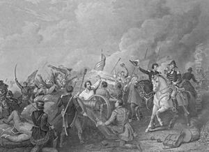 Battle of New Orleans 8th January 1815 from Gleasons Pictorial 1854 by Merritt, Thomas Light