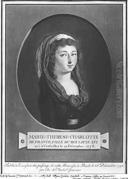 Portrait of Marie Therese Charlotte of France 1778-1851 Madame Royale Duchesse dAngouleme - view 1