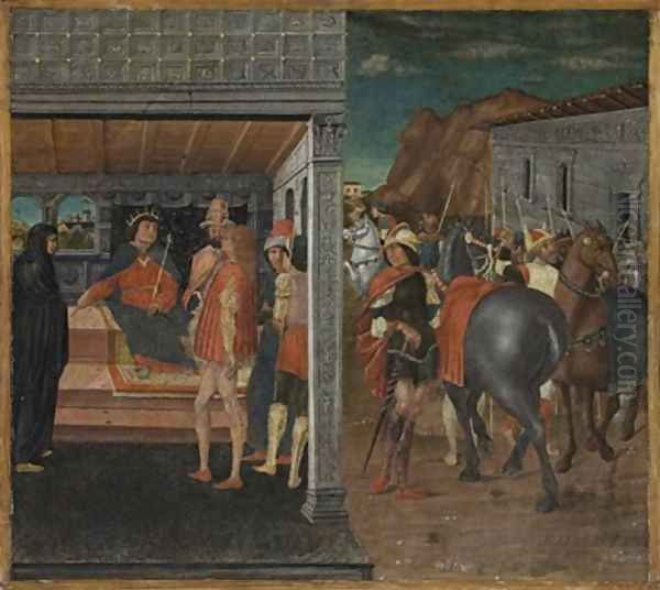 The Announcement of the Death of Uriah to King David and Bathsheba - view 1