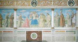 Virgin Surrounded by Donors and Saints 1503 by Domenico Morone