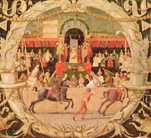 The Rape of the Sabines by Domenico Morone