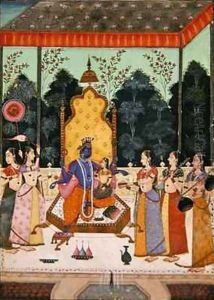 Vaikuntha Darshana 1710-15 by Lupha Murad and