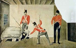 Sketch of Blighs Arrest by (attr.to) Minchin, William