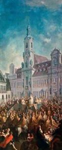 The Coronation of Empress Maria Theresa of Austria 1717-80 in Pressburg 1768
