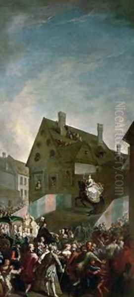 Empress Maria Theresa of Austria 1717-80 on horseback in Pressburg 1768 - view 1