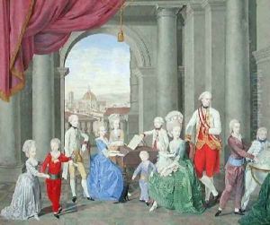 The Family of Leopold II 1747-92 by Johan Moll