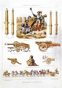 French artillery between 1500-50 from LArtillerie Francaise by Johannes Moltzheim