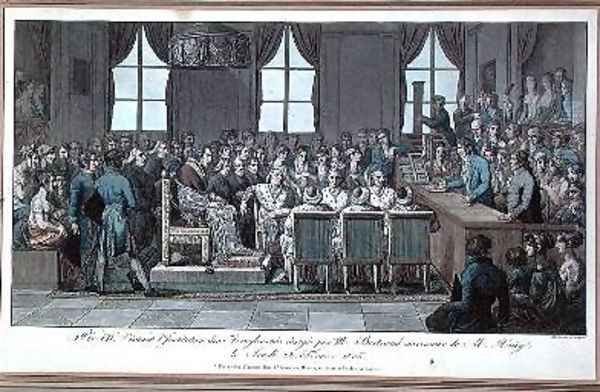 Pope Pius VII visiting lInstitution des Aveugles-nes in Paris - view 1