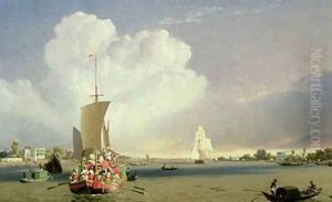 On the Hoogly River at Garden Reach below Calcutta 1852