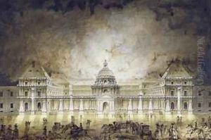 The Luxembourg Palace Illuminated for the Fete du Roi in 1780