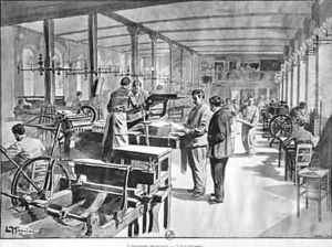 Printing the banknotes at the Paris Bank of France 1897 Printing the banknotes at the Paris Bank of France 1897