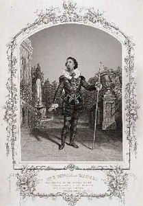 Mr W Davidge as Malvolio Act III Scene 4 of Twelfth Night from a daguerreotype by the Meade Brothers of New York by Charles R. and Henry W. Meade