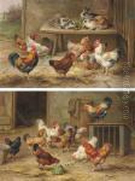 Chickens And Rabbits; And Cock Of The Roost - view 1